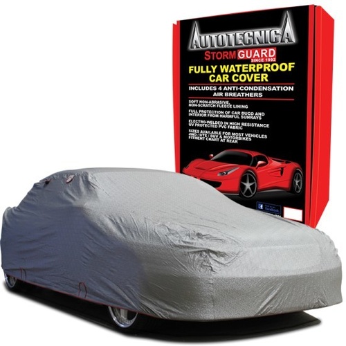 Autotecnica 'Stormguard' Waterproof Car Cover - LARGE - Suits Up To 491cm