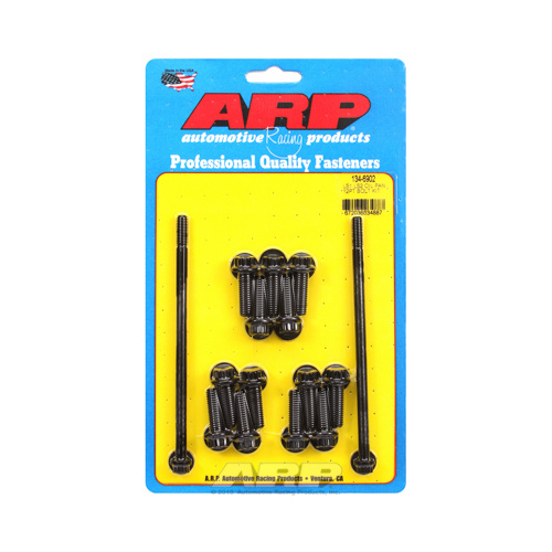 Oil Pan Bolt Set, 12-Point Black Oxide - Suit GM LS Series