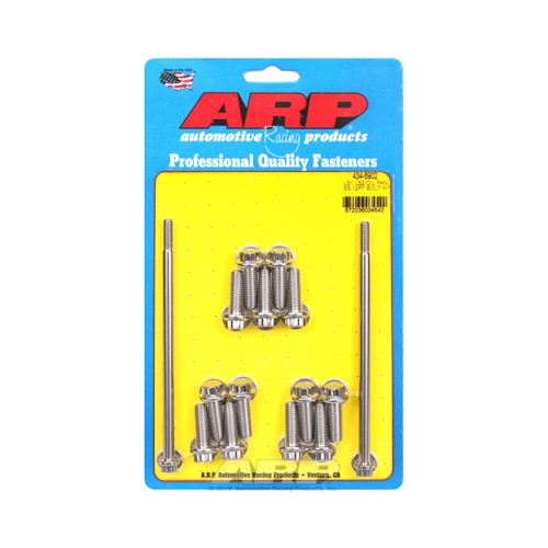 Oil Pan Bolt Kit, 12-Point S/S - Suit GM LS Series (434-6902)