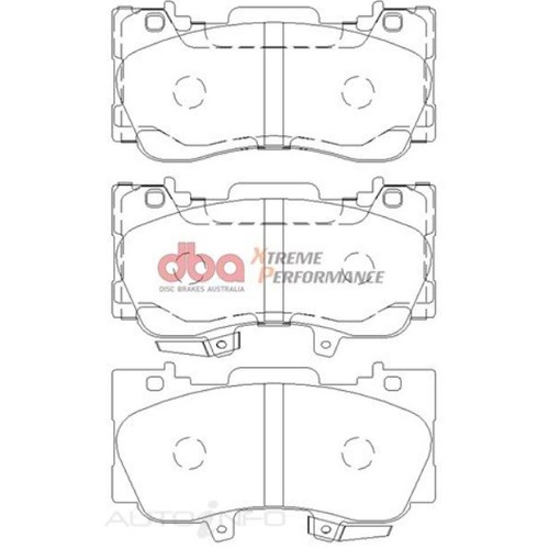 DBA XP Extreme Performance Front Brake Pads Ford Mustang Performance Pack