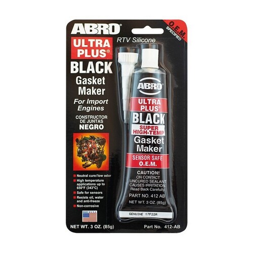 Abro Ultra Plus 999 Gasket Maker Black 85g Tube 412-AB