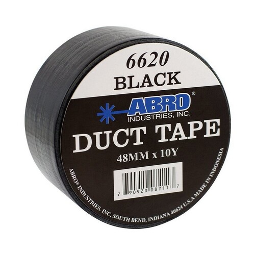 Abro Cloth Duct Tape Black 6620-2-10-BLK