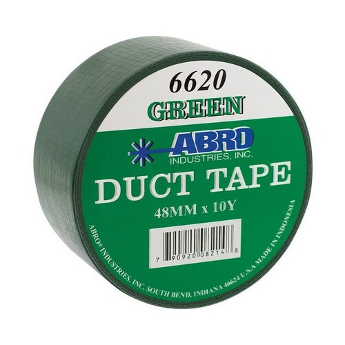 Abro Cloth Duct Tape Green 6620-2-10-GRN