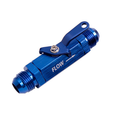 Aeroflow SHUT OFF VALVE -4AN BLUE