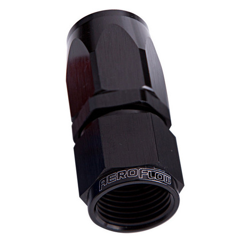 Aeroflow 100 Series Taper Hose End -04AN Female to -04AN Hose Straight Black AF101-04BLK