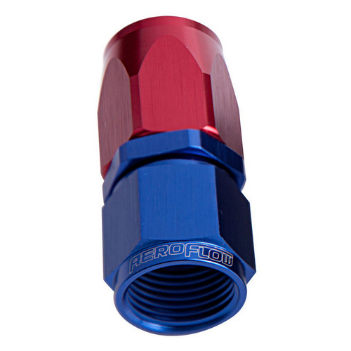 Aeroflow 100 Series Taper Hose End -08AN Female to -08AN Hose Straight Blue AF101-08