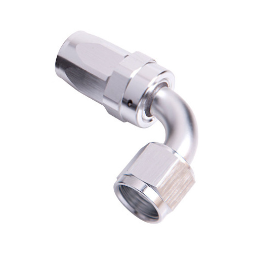 Aeroflow -12AN TAPER SERIES 90 DEGREE HOSE END SILVER