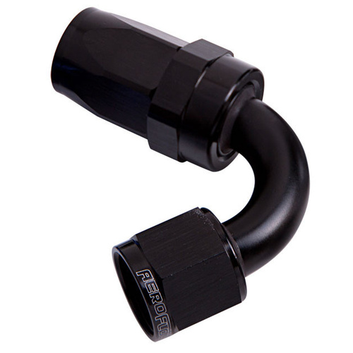 Aeroflow 100 Series Taper Hose End -10AN Female to -10AN Hose 120-Degree Black AF104-10BLK