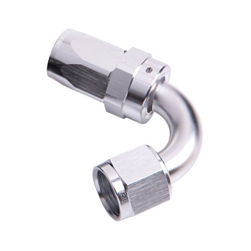 Aeroflow 100 Series Taper Hose End -16AN Female to -16AN Hose 120-Degree Silver AF104-16S