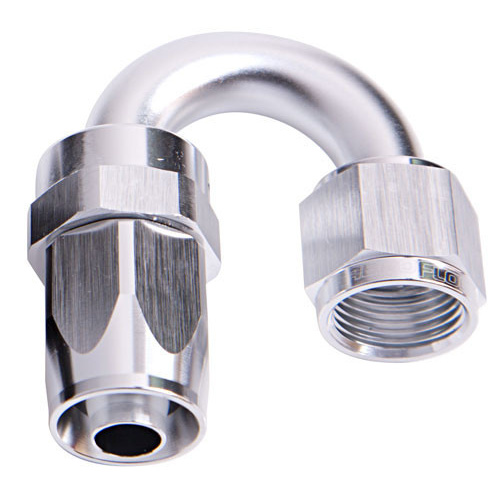 Aeroflow -12AN TAPER SERIES 180 DEGREE HOSE END SILVER