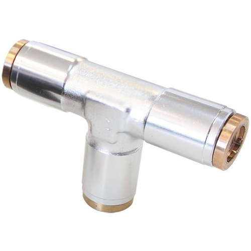 Aeroflow 3/16'' NPT TEE 120 SERIES NYLONSILVER FITTING