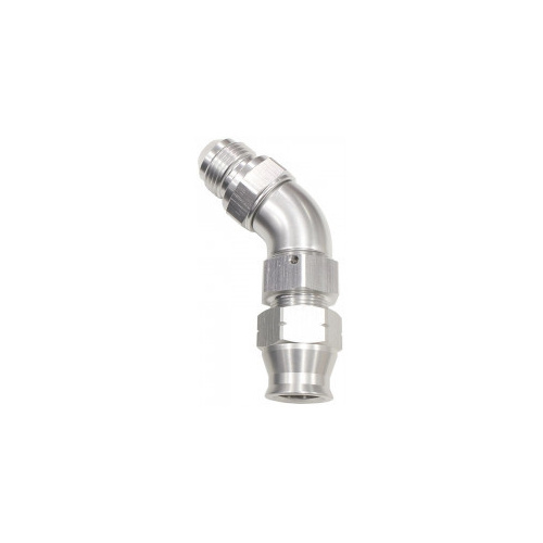 Aeroflow 5/8'' TUBE 45 deg male -10AN SILVER SWIVEL NUT WITH OLIVE