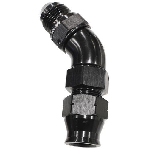 Aeroflow 3/4'' TUBE 45 deg male -12AN BLACK SWIVEL NUT WITH OLIVE