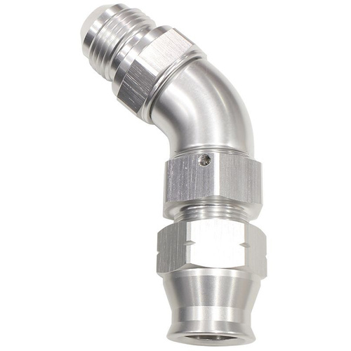 Aeroflow 3/4'' TUBE 45 deg male -12AN SILVER SWIVEL NUT WITH OLIVE