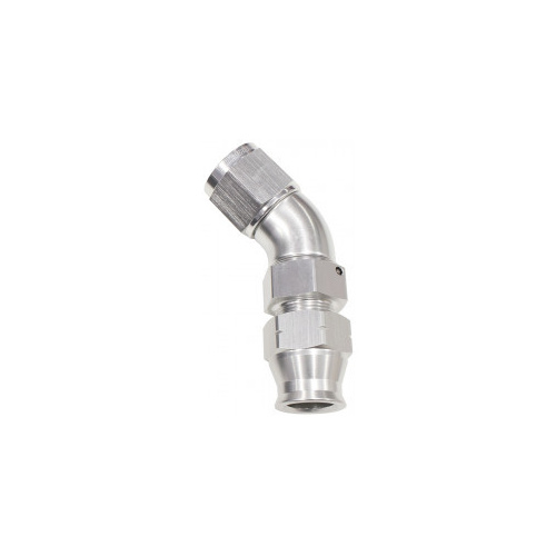 Aeroflow 3/4'' TUBE 45 DEG FEMALE -12AN SILVER SWIVEL NUT WITH OLIVE