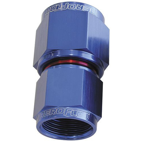 Aeroflow SWIVEL COUPLER REDUCER -8AN TO -6AN BLUE FEMALE COUPLER