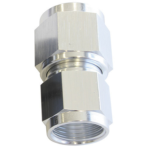 Aeroflow SWIVEL COUPLER REDUCER -12AN TO -10AN SILVER FEMALE COUPLER