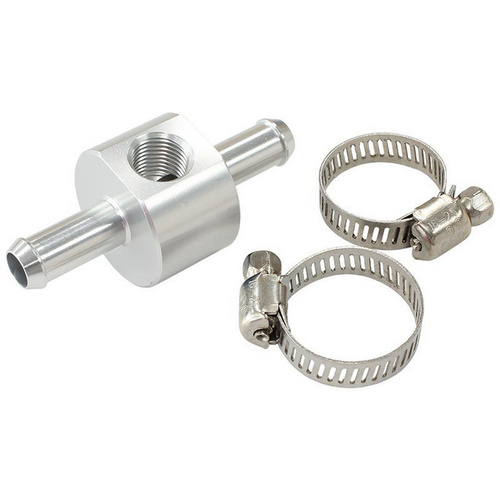 Aeroflow 3/8'' BARB WITH 1/8'' PORT ADAPTSILVER STRAIGHT
