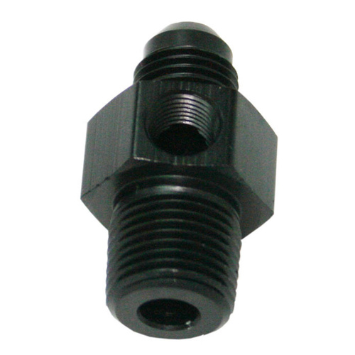 Aeroflow MALE 3/8''NPT TO -6AN 1/8'' PORTBLACK 3/8'' TO -6AN 1/8'' PORT