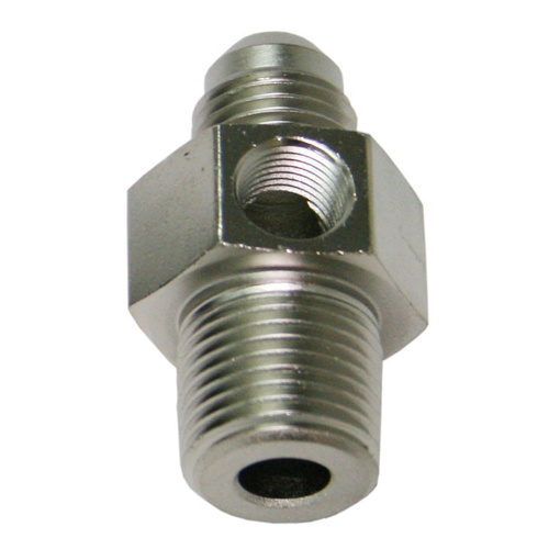 Aeroflow MALE 3/8''NPT TO -6AN 1/8'' PORTSILVER 3/8'' TO -6AN 1/8'' PORT
