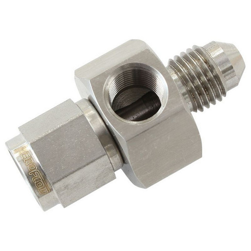 Aeroflow STRAIGHT FEMALE - MALE -4AN STAINLESS WITH 1/8'' NPT PORT