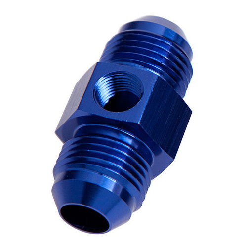Aeroflow STRAIGHT MALE - MALE -12AN BLUE WITH 1/8'' NPT PORT