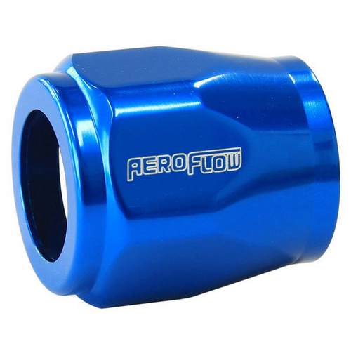 Aeroflow HEX HOSE FINISHER 17MM ID BLUE 11/16'' ID CLAMP