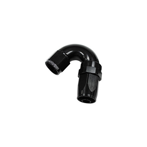Aeroflow 150 DEG HOSE END -06AN BLACK FULL FLOW TAPER STYLE