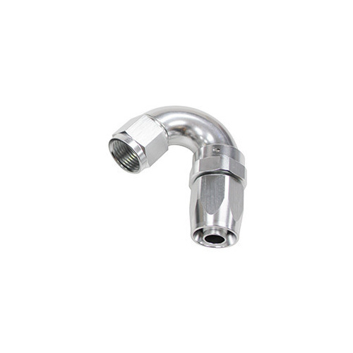 Aeroflow 150 Series Taper Full Flow Hose End -06AN Female to -06AN Hose 150-Degree Silver AF155-06S