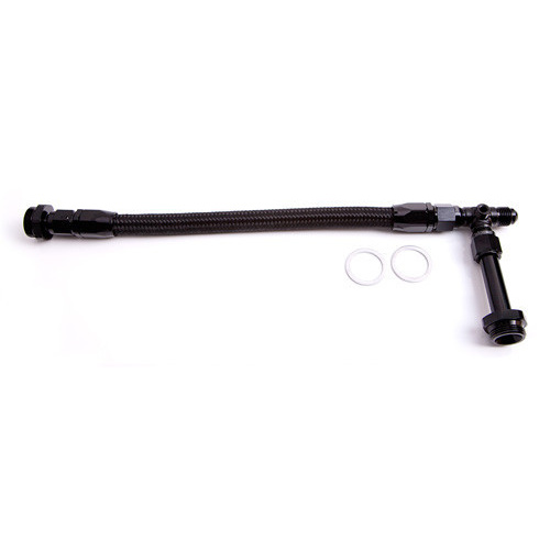 Aeroflow HOLLEY INLET RAIL -8AN BLACK SUITS 1X METERING BLOCK
