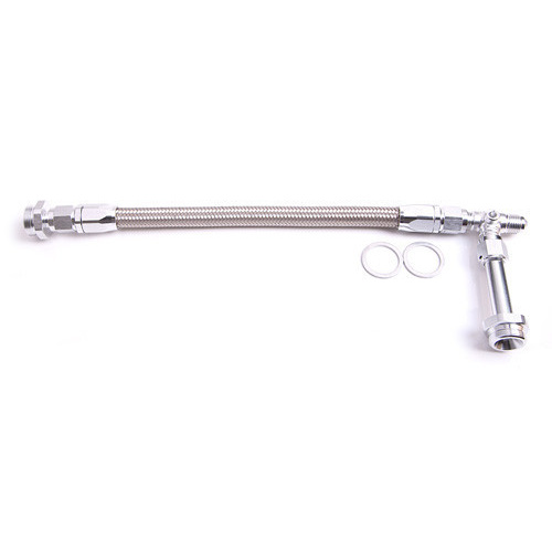 Aeroflow HOLLEY INLET RAIL -8AN SILVER SUITS 1X METERING BLOCK