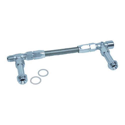 Aeroflow BG / DEMON DUAL INLET -8AN SILVER SUIT 2X METERING BLOCKS