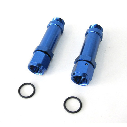 Aeroflow -8AN FEMALE TO HOLLEY ULTRA HPBLUE SWIVEL NUT (PAIR) -8ORB