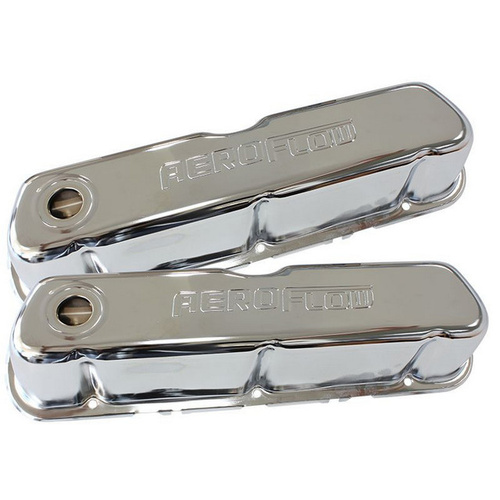 Aeroflow FORD 289-351W SBF VALVE COVER CHROME WITH AEROFLOW LOGO