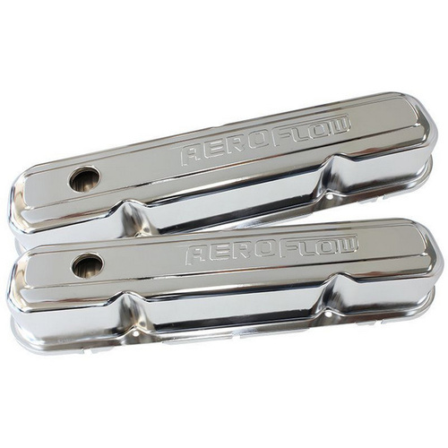 Aeroflow CHRYSLER S/B VALVE COVER CHROME WITH AEROFLOW LOGO