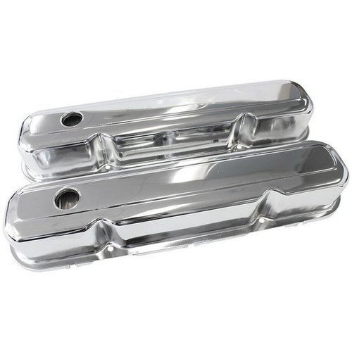 Aeroflow CHRYSLER S/B VALVE COVER BAFFLED CHROME WITHOUT LOGO