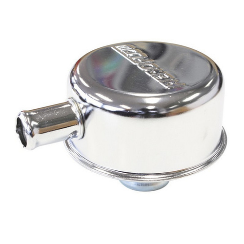 Aeroflow Chrome valve cover breather Push in with 5/8'' spout w/log