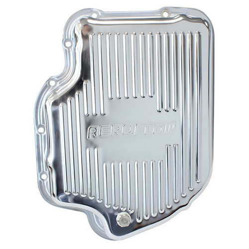 Aeroflow TH400 DEEP TRANSMISSION PAN CHROME W/ DRAIN PLUG 3'' DEEP