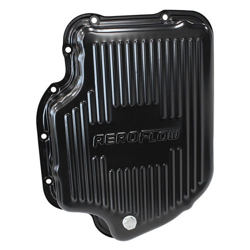 Aeroflow TH400 DEEP TRANSMISSION PAN BLACK W/ DRAIN PLUG 3'' DEEP