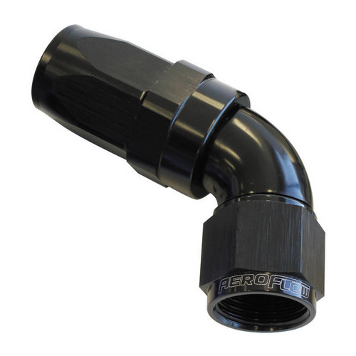 Aeroflow 60 DEG HOSE END -04AN BLACK FULL FLOW TAPER STYLE