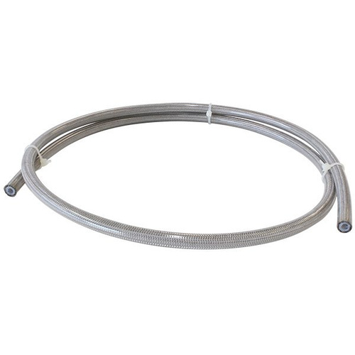 Aeroflow SS TEFLON BRAIDED HOSE -3AN 100M CLAMSHELL PACK 6.8MM OD