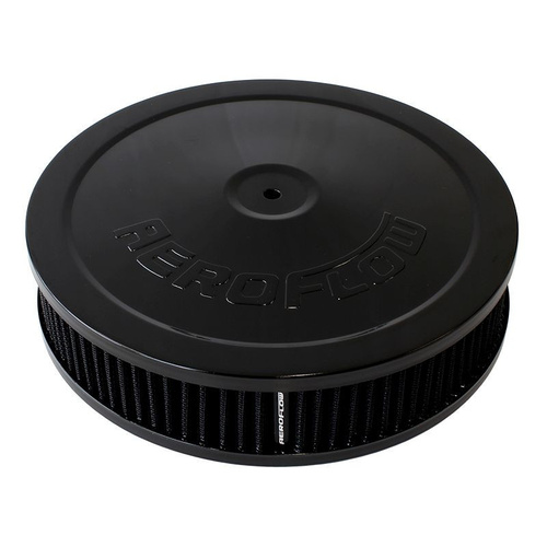 Aeroflow 9'' X 2'' AIR CLEANER ASSEMBLY5-1/8'' NECK BLACK COTTON