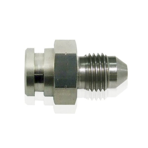 Aeroflow FEMALE INVERTED FLARE 19MM HEXRETAIN CLIP RECES 7/16X24 -4AN