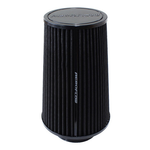 Aeroflow 3-1/2 CLAMP-ON TAPERED FILTER 4.6-6.1 O.D 9.1 HIGH BLACK