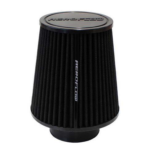 Aeroflow 3 CLAMP-ON TAPERED FILTER 4.6-6 O.D 6.1 HIGH BLACK COTT