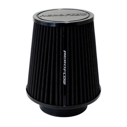 Aeroflow 3-1/2 CLAMP-ON TAPERED FILTER 4.6-6.1 O.D 6.1 HIGH BLACK
