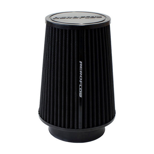 Aeroflow 4'' CLAMP-ON ROUND FILTER 5.9 O.D 7.3 HIGH BLACK COTTON