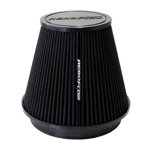 Aeroflow 6'' CLAMP-ON TAPERED FILTER 7.75 / 4.6 O.D 6.1'' H BLACK