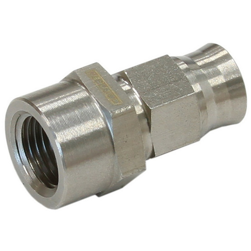 Aeroflow S/S Straight Hose End 1/8'' NPTfemale to -3 teflon hose