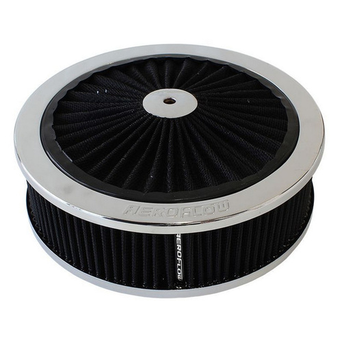 Aeroflow 9'' X 2-3/4'' FULL FLOW ASSEMBL5-1/8'' NECK CHROME COTTON